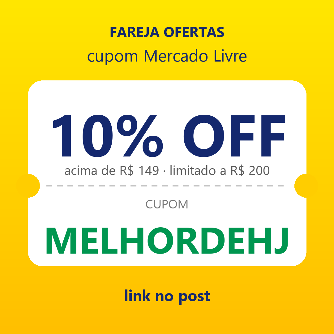 Cupom novo do Mercado Livre saindo do forno, corre que esses acabam rapido!