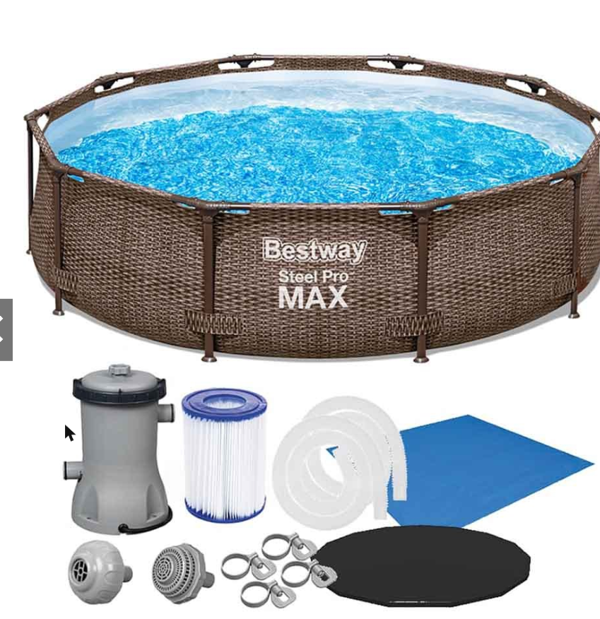 Piscina Bestway Steel Pro Max 4678L Circular Deluxe + Filtro