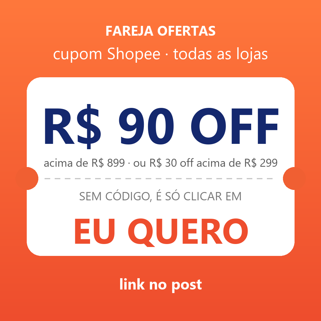 Cupons da Shopee liberados pra todas as lojas, resgata logo que esgota!!