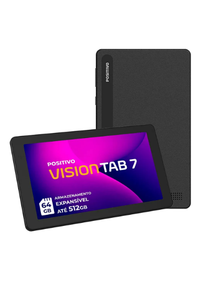 Tablet Positivo Vision TAB 7 (64GB, 3GB RAM, tela 7")