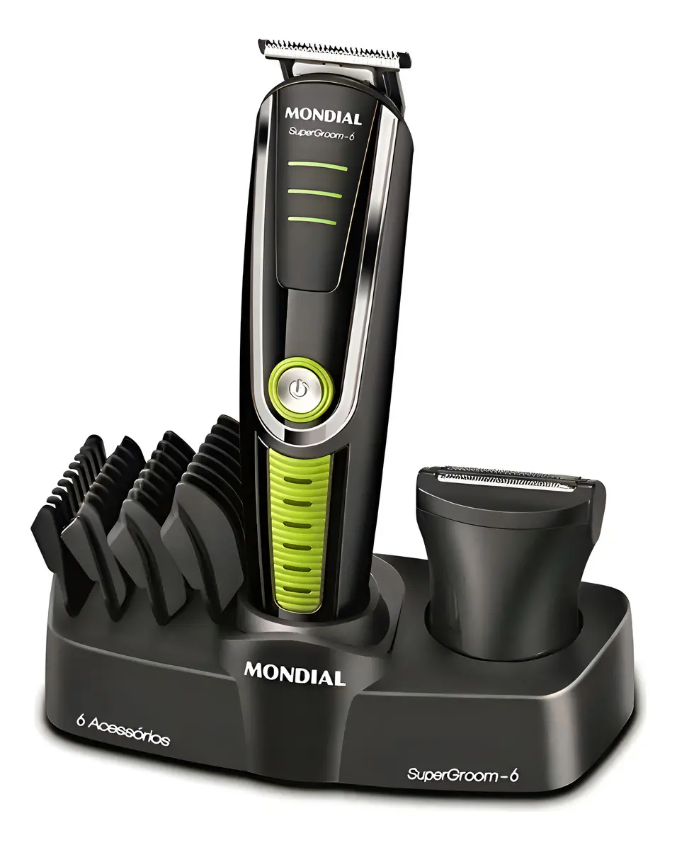 Cortador de Cabelo Mondial Super Groom 6 BG-04 sem fio