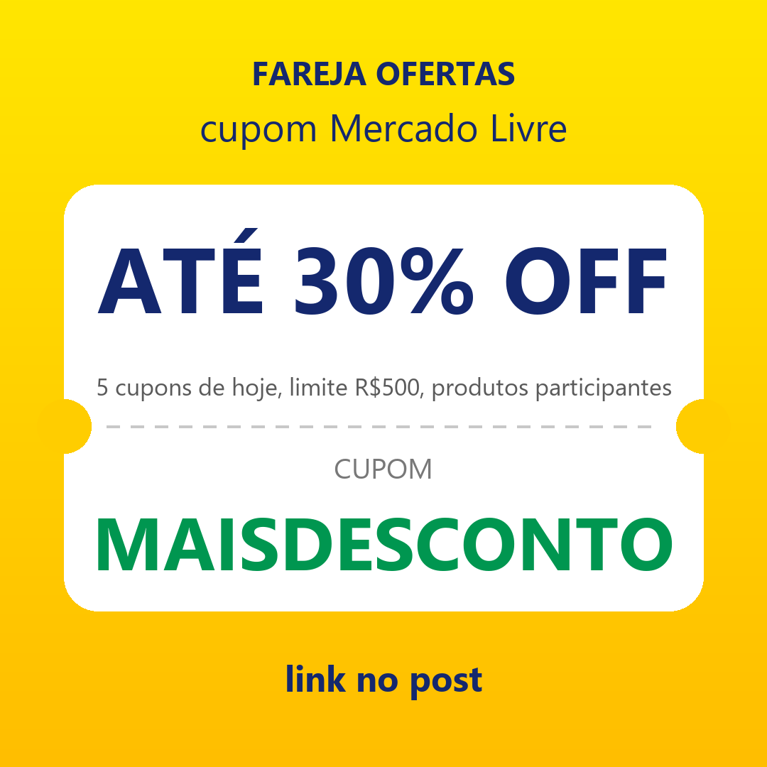 Todos os cupons do Mercado Livre de hoje 👇