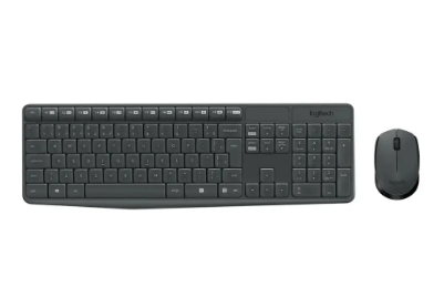 Combo teclado e mouse sem fio Logitech MK235 (ABNT2)