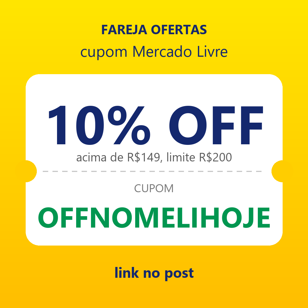 Cupons novos no Mercado Livre, saiu agora!