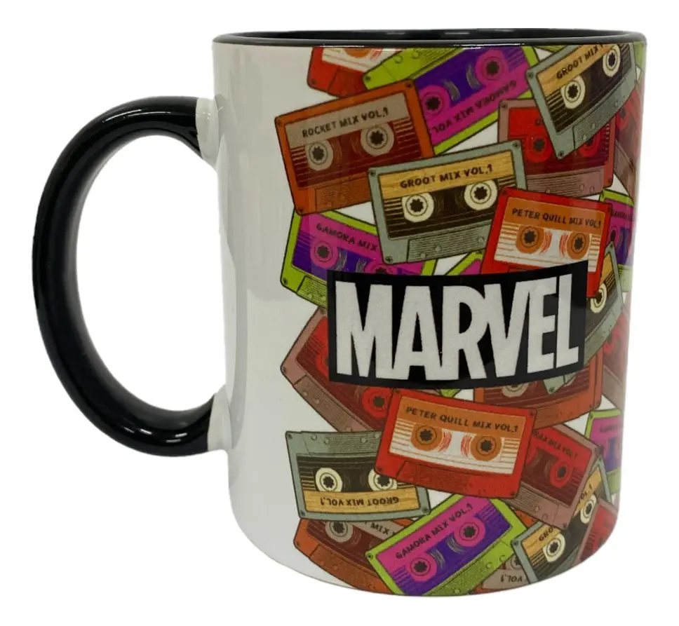 Caneca Groot Marvel 300ml Preta Disney