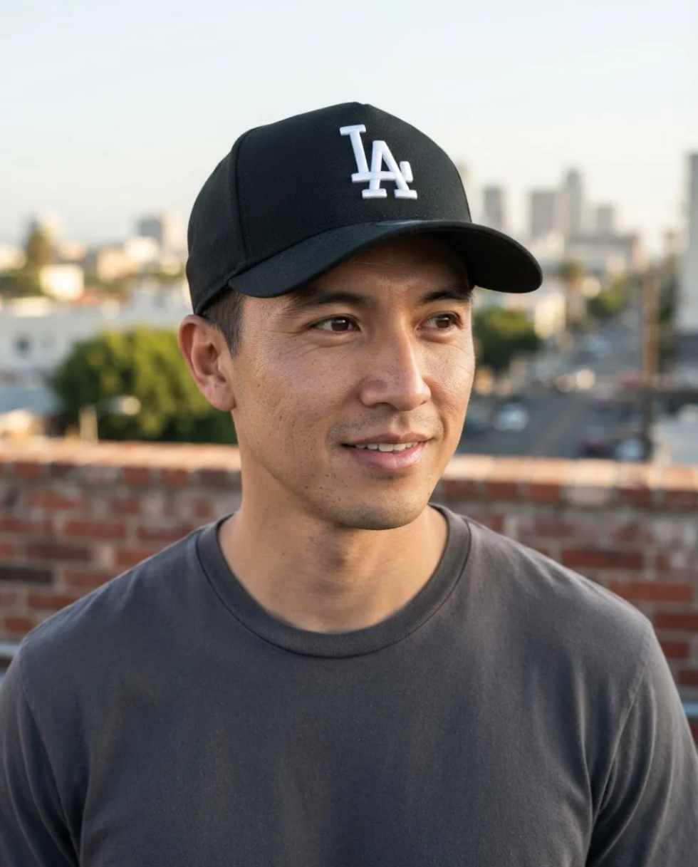 Boné New Era 9FORTY A-Frame Los Angeles Dodgers preto