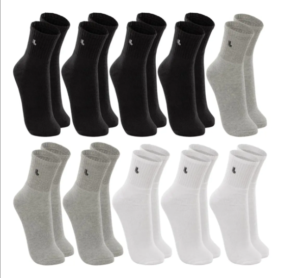 Kit 10 Pares Meia Lupo Original Masculina Cano Médio