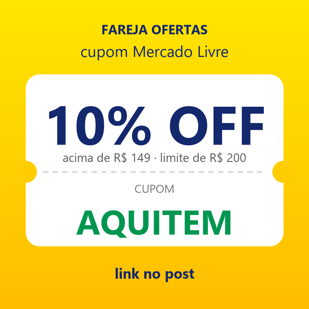 Cupom do dia no Mercado Livre, aproveita enquanto tá valendo